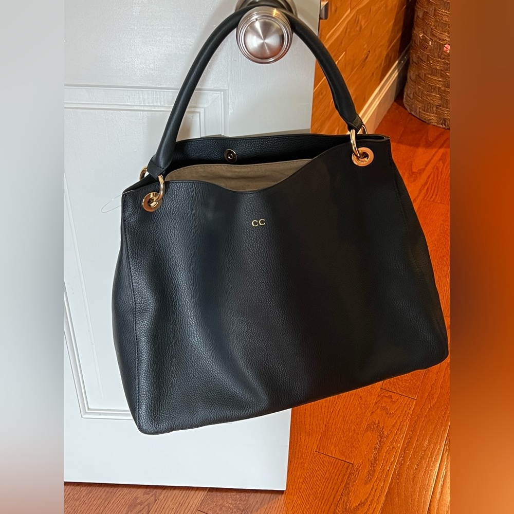 Navy Leather BRAND NEW handbag